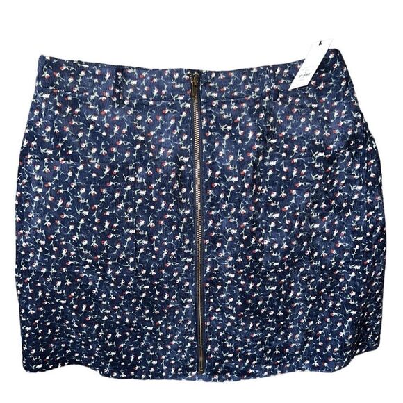 ✨Floral Ditzyprint Thin Wale Corduroy Zipper Mini Skirt✨ - Picture 5 of 8
